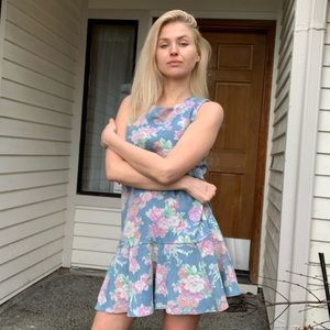 NEW - Jean blue floral dress $50